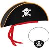 Beugo Accessori Costume da Pirata, Pirata Cosplay Set | Capitano Pirata Costume Accessori per Carnevale Halloween Cosplay