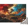 DAFUfbw WWII Battlefield Puzzle 1000 Pezzi Materiale Riciclabile Post War Ruins Senior Puzzles Impossibile Difficile Difficile Stimolante Educativo Gioco for Uomini 38x26cm/1000pcs