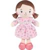 GAGAKU Chloe - Bambola in morbido tessuto, 23 cm, per bambine a partire da 0 mesi, lavabile in lavatrice, senza piccoli pezzi, regalo per il 1° compleanno e Natale