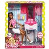 Barbie Bambola Afroamericana Salone di Bellezza, Giocattolo per Bambini 3+ Anni, FJB37