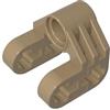 XYEIUGO 92907 Collegamento Technic a Bullone, Connettore Asse e Perno Perpendicolare Spaccato, 50 Pezzi GDS-1029-compatibile con Lego Mattoncini da Costruzione, Colore Beige scuro