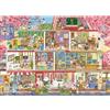 HUADADA Puzzle da 1000 pezzi per adulti, puzzle a tema Sakura Town, gioco per famiglie impegnativo, per uomini e donne