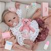 Sanft Bambola Reborn Femmina 45 cm - Bambola Neonato Realizzata a Mano, Baby Doll Realistica Tutta in Vinile Morbido, Aspetto Realistico, Regalo per Bambini e Bambine