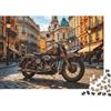 DAFUfbw Vintage Motorcycle Puzzle for Adultos 1000 Pezzi Riciclabile Paper Urban Retro Vibe Puzzle Genitore-Figlio Gioco Accessori Developing Ragazzo & Ragazza's Intelligence Giocattolo 52x38cm/1000pcs