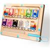 kaiyaya Giochi Montessori 3 4 5 6 Anni,Labirinto Magnetico Bambini dei Colori e dei Numeri Gioco Labirinto Magnetico,Imparare i Colori Gioco di Conteggio Ordinamento, Motricità Fine, Per Ragazze Ragazzi