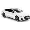 TOPRON Audi RS7 Modellino di auto in metallo, scala 1:32, auto sportiva fedele ai dettagli, con porte apribili, luce, suono e funzione di ritiro, regalo per bambini e collezionisti (bianco)