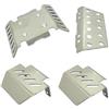 SYFDGDV Compatibile Con MJX Per Hyper Go H8H H8H+ H8P RC Auto Parti Upgrade Metallo Acciaio Protezione Scasso Guardia Protettore Piastra Di Scorrimento RC Parti Auto