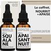 Biorganique Cofanetto | Lenisce + nutre | 1 siero calmante notte con olio di cotone biologico e calendula bio + 1 siero SQUALANE Noriscante e antidisidratazione | 2 x 30 ml | Viso | 100% naturale