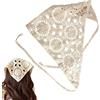 Nuyhgtr Bandane - Fascia da donna in stile bohemien, con fiori all'uncinetto elastica, leggera, antiscivolo, comoda per lo sport e lo yoga