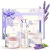 Lucksun Set per la cura da donna alla lavanda in confezione regalo con set doccia | Regalo benessere, relax, per donne, set doccia, per compleanno