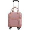 ZYAYNG Borsone Con Ruote Borsa da viaggio for trolley for bagagli con ruota universale Comoda borsa imbarco for zaino impermeabile Valigia for carrello rotelle Per Deposito Bagagli(Pink,40cmX35cmX19cm)