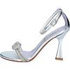 ALBANO Sandalo con Nodo in Pelle Argento MOD. 3325 Argento
