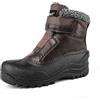 riemot Stivali Uomo Donna Invernali Scarpe Neve Stivaletti Foder Antiscivolo Caldo Eleganti Imbottiti Trekking Boots Marrone Uomo EU 46