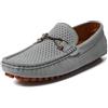 Hixingo Scarpe da Guida da Uomo in Pelle | Mocassini Classici Slip-on con Suola in Gomma Antiscivolo Scarpe Casual Leggere e Traspiranti per Ufficio e Tempo Libero