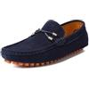 Hixingo Scarpe da Guida da Uomo in Pelle | Mocassini Classici Slip-on con Suola in Gomma Antiscivolo Scarpe Casual Leggere e Traspiranti per Ufficio e Tempo Libero