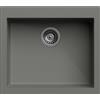 Generic Lavello cucina Ettore Mix cenere grigio medio 1 vasca/vascone 57 x 50 cm Made in Italy