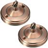LEDSone Confezione da 2 Ganci per Lampadari da Soffitto in Rame per Lampadari da Soffitto Accessori per Lampadari da Soffitto e da Parete in Metallo Antico da 108 mm, Confezione da 2