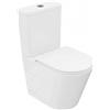 Lavita Aquasense 3.0 Vaso WC a Terra Senza Brida con Copriwater Soft-Close, Scarico universale, Ceramica Sanitaria
