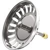 MINISMUS 79 mm Tappo lavandino cucina regolabile in altezza - Tappi Lavandino Cucina - Tappi Lavello Cucina in Acciaio - Tappo universale per lavandino regolabile in altezza