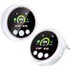 NHXF Rilevatore Monossido di Carbonio 5 in 1, Rilevatore Fumo e Rilevatore gas con Batteria Integrata e Schermo ad Alta Definizione, Adatto per Casa, Cucina, Camper, Appartamento(Bianco 2 pezzi)