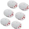 conecto, supporto magnetico, attacco magnetico, utilizzabile universalmente, magnetico e con foro, adatto per rilevatori di fumo, 60mm, set da 6
