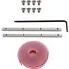Generic Connettore per guida e morsetto per sega a binario, kit di estensione per guide guidate estruso in alluminio compatibile con XPS01 XPS02 SP6000j TS55, sega circolare (connettore striscia W) alla moda