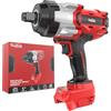 XunDong Avvitatore a percussione senza fili da 3/4 per batteria Milwaukee da 18 V, 2500 nm ad alta coppia, avvitatore a percussione elettrico, senza spazzole, con 4 modalità di velocità e luce da lavoro a