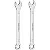 QUARKZMAN 2Pz Chiavi Inglesi Combinata Sottile 5.5mm Mini Chiave Metrica | con Estremità a 6 Punte Sfalsate e Estremità Aperta Angolata a 15°, in Acciaio Inossidabile 30Cr13, per Riparazioni Auto