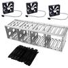 Lurrose Gabbia Disco Rigido Staffa di Montaggio per Hard Disk Rack Antiurto Strati Supporto Esterno Multistrato Accessori per Disco Rigido