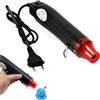 afhgdjr Mini spogliatoio termico, pistola termica, 220 V 300 W, pistola ad aria calda portatile, adatta per progetti fai da te, rivestimento termico, goffratura e asciugatura della vernice