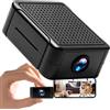 Pudet Luo Mini Telecamera Sorveglianza WiFi Interna, 1080P Visione Notturna, Batteria | Visione Notturna IR 940nm Invisibile, Rilevamento Movimento Push, App Live, 2,4GHz, Batteria 700mAh, Casa Ufficio Animali