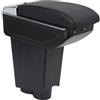 OYHCM Bracciolo centrale per Fiat 500 2007-2011,7 USB | Per Fiat 500 Bracciolo, 6 USB + USB-C, Portabicchieri pieghevole, Doppio vano portaoggetti, Coperchio scorrevole