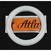 Falco Equipment Doctor Tyre by Atlas Kit 4 Fasce Bianche 2,5 cm per Cerchi 12" - White Wall per Auto d'Epoca, Fiat 500, Maggiolino, Auto Storiche - Set 4 Pezzi