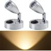 AzulLanse 12V 3W Lampada da lettura per camper a LED per interni,luce calda 3000K,luce da lettura di piccole dimensioni,faretto girevole a 360 °,per lampada da comodino per camper di camion rimorchio nave