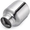 Janmobrian Terminale Scarico Auto,Silenziatore Auto Tipo di scarico della macchina universale 63mm In ingresso 101mm Outlet Auto Coda del tubo di coda Silenziatore Dual Angolo della parete Ugello di uscita del t