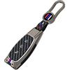 OTMIK In lega di zinco in fibra di carbonio in silicone auto casi di copertura chiave per Ford Focus 3 4 ST Mondeo MK3 MK4 Fiesta Fusion Kuga Ecosport Portachiavi Accessori (Opaco)