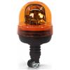 LED Global Lampeggiante trattore alogeno arancione 12/24 V, girofaro con attacco a palo DIN, omologato ECE R65/R10, IP67, per camion e macchine agricole