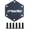 SIMONI RACING HBD3 Piastra Carbon Look per Volanti con Razze Piatte, Serve per eliminare Il Pulsante clacson