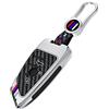 OTMIK In lega di zinco in fibra di carbonio in silicone auto casi di copertura chiave adatto per bmw X1 X3 X4 X5 F15 X6 F16 G30 Serie 7 G11 F48 F39 520 525 f30 118i 218i 320i (3Pulsanti Argento)