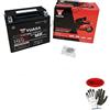 farbrothersonline COMPATIBILE CON APRILIA 1000 RSV R 2001 BATTERIA YUASA GIA' PRONTA ALL'USO CARICATA YTX12-BS BATTERIE 10 AMPERE 12 VOLT 150X87X130 SEPARATORE AGM