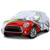 Soekodu Telo Copriauto, Impermeabile Copriauto Sostituzione per Mini Cooper 5 Portes 2013-2022, Tutte Condizioni Atmosferiche Copertura per Auto con Porta con Cerniera e Cinturino Antivento