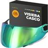 Everalo Visiera per Casco Shark Spartan - Skwal - D Skwal - Vz160 - Vz165 | Compatibile anche con Spartan 1.2 - Skwal 2 - D Skwal 2 - Monta lente Antifog Originale