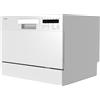 MEDION Lavastoviglie da tavolo DWT60 (capacità 6 coperti, 7 programmi, programma ECO, consumo circa 6,5 litri, AquaStop, display LED, blocco bambini, MD37496) argento