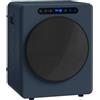 HOMCOM Mini asciugatrice con scarico 5kg con sterilizzazione Blu | 6 programmi fino a 60°C, asciugatrice 1000W touch screen, antirughe, cestello inox, extra asciugatura