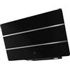 ROBLIN Cappa decorativa inclinata aspirante nera Larghezza 80cm Flusso d'aria 700m3/h