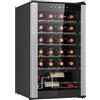 Koolatron Frigorifero per 24 bottiglie di vino, con compressore, nero, autoportante, con vetro anti-UV, per vino rosso e bianco, ideale per casa, bar, cucina, appartamento