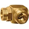 GEKA Plus Braccio Girevole ad Angolo. 90 g. (Ricambio per avvolgicalze Automatico GEKA Plus, n. 42.9000.9, 42.9010.9, 2 filettature Esterne G1, in Ottone, Accessori per Attrezzi da Giardino
