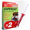 SWISSINNO SuperCat Esca di Ricambio in Siringa al Burro di Arachidi per Trappole per Topi e Ratti - Attrattivo Alimentare ad Alta Efficacia, Compatibile Trappole SuperCat, Set 2