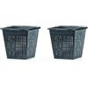 Oase 53754 Cestello per Piante Quadrangolare, Set di 2, Nero