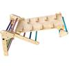 COSYLAND Triangolo da Arrampicata Montessori con Arco e rampa, Set Pieghevole per Bambini, Giocattolo in Legno Resistente per Interni, Bambini da 18 Mesi a 6 Anni